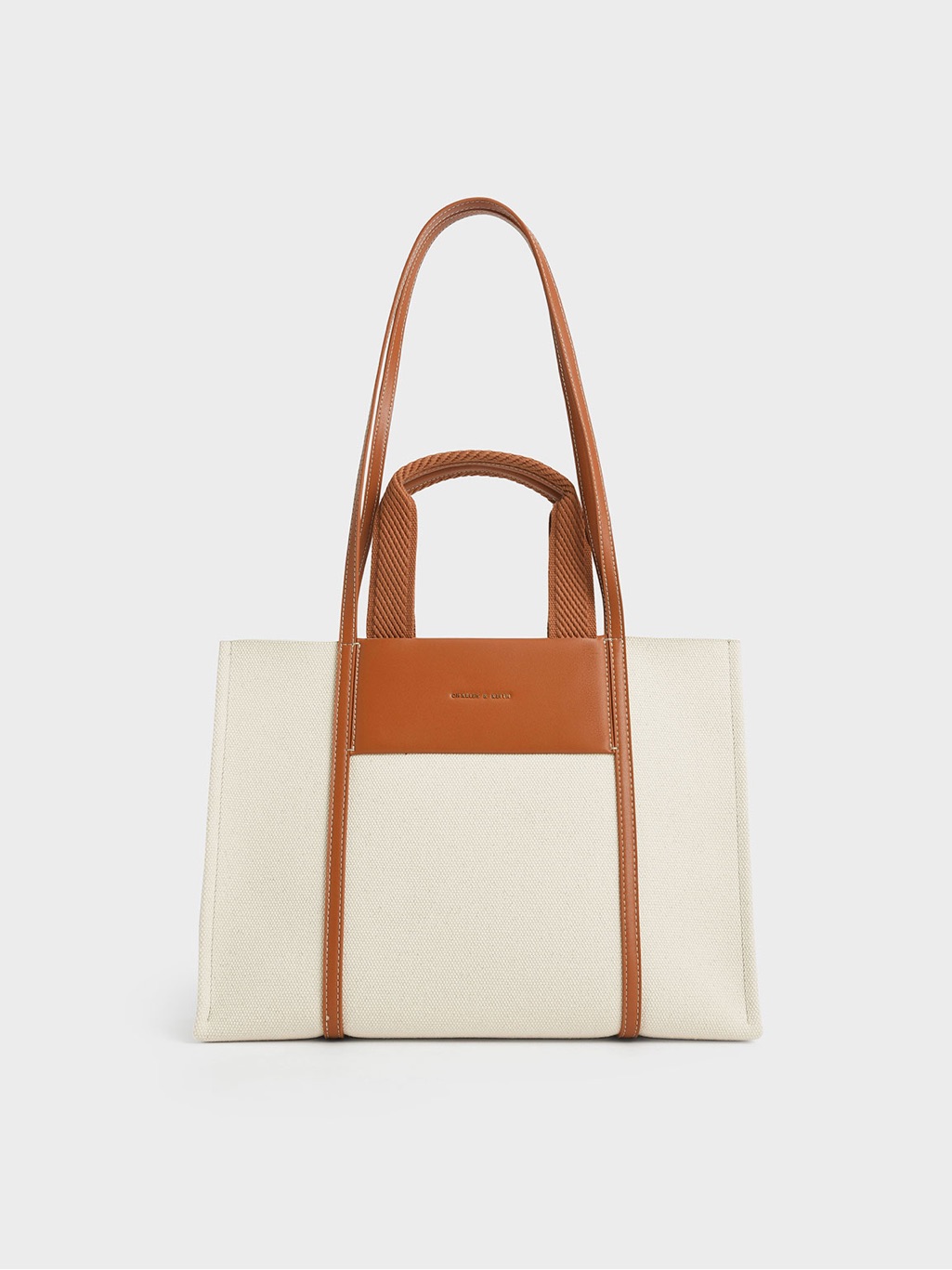 Shalia Canvas Tote Bag - Cognac _xl